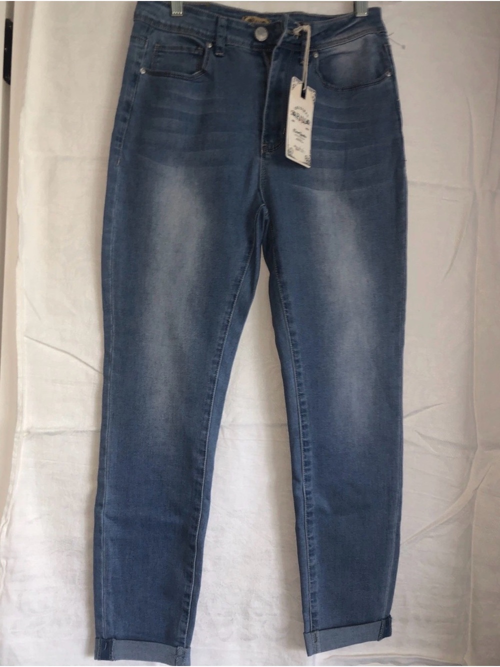 Women's Boyfriend Jeans in Classic Blue - Picture 2 of 7